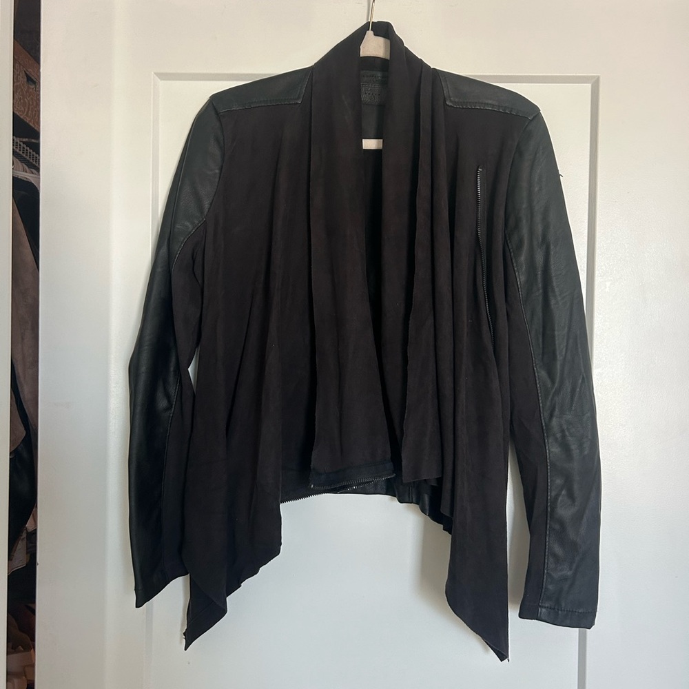Blank NYC Black Leather Women's Jacket